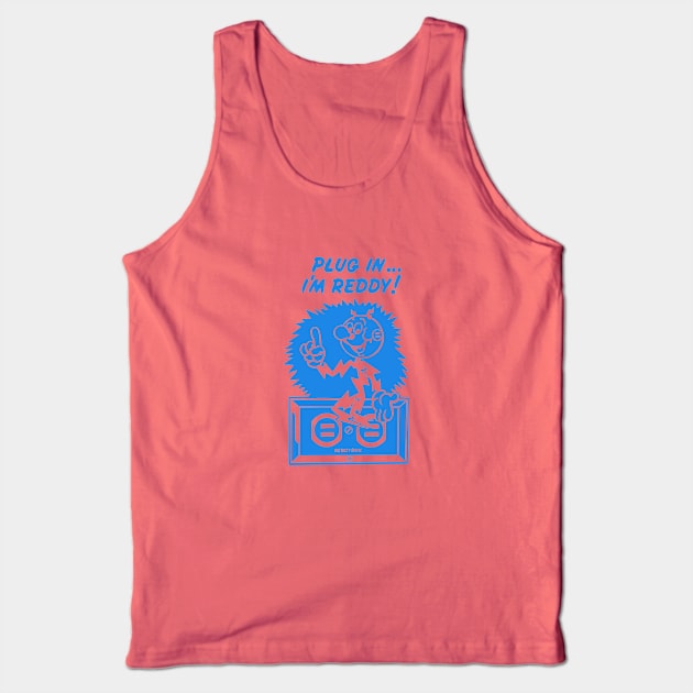 plug in reddy kilowatt blue Tank Top by Sayang Anak